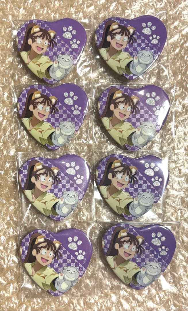 尾浜勘右衛門　ハート缶バッジ8個 忍たま乱太郎 - 尾浜勘右衛門 Ani-Art aqua label 第2弾 缶バッジ2個