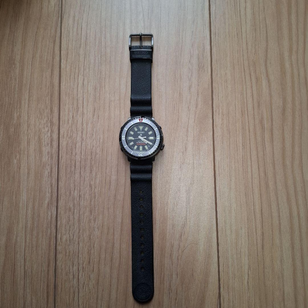 ネイバーフッド　SEIKO 自動巻き時計 ブラック 200m防水