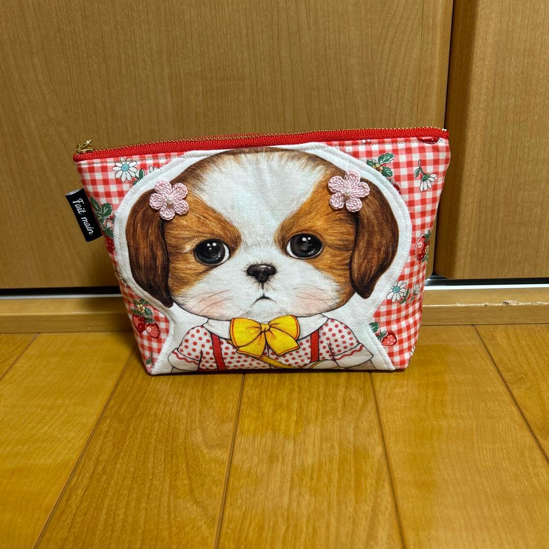 ハンドメイド　コヤンイサムチョン　マチ付きポーチ