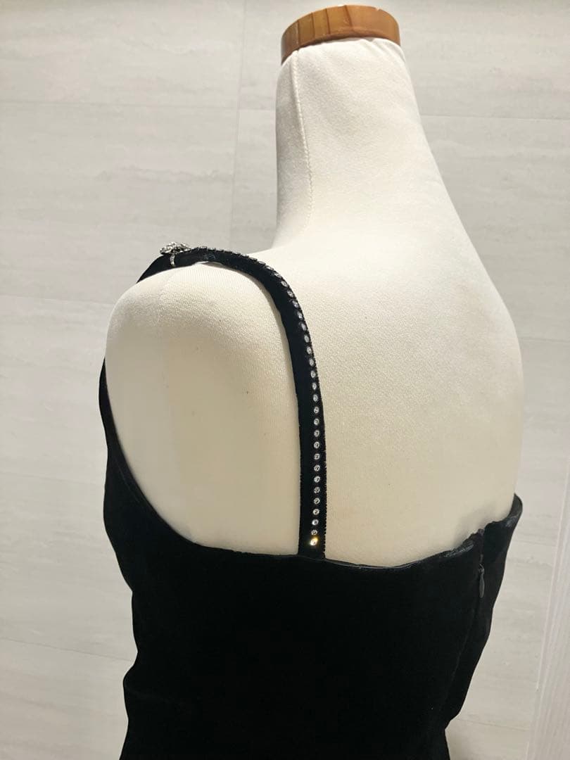 美品AIMER【高身長細身】ベルベット マーメイドドレス 7-9号 ロングドレス