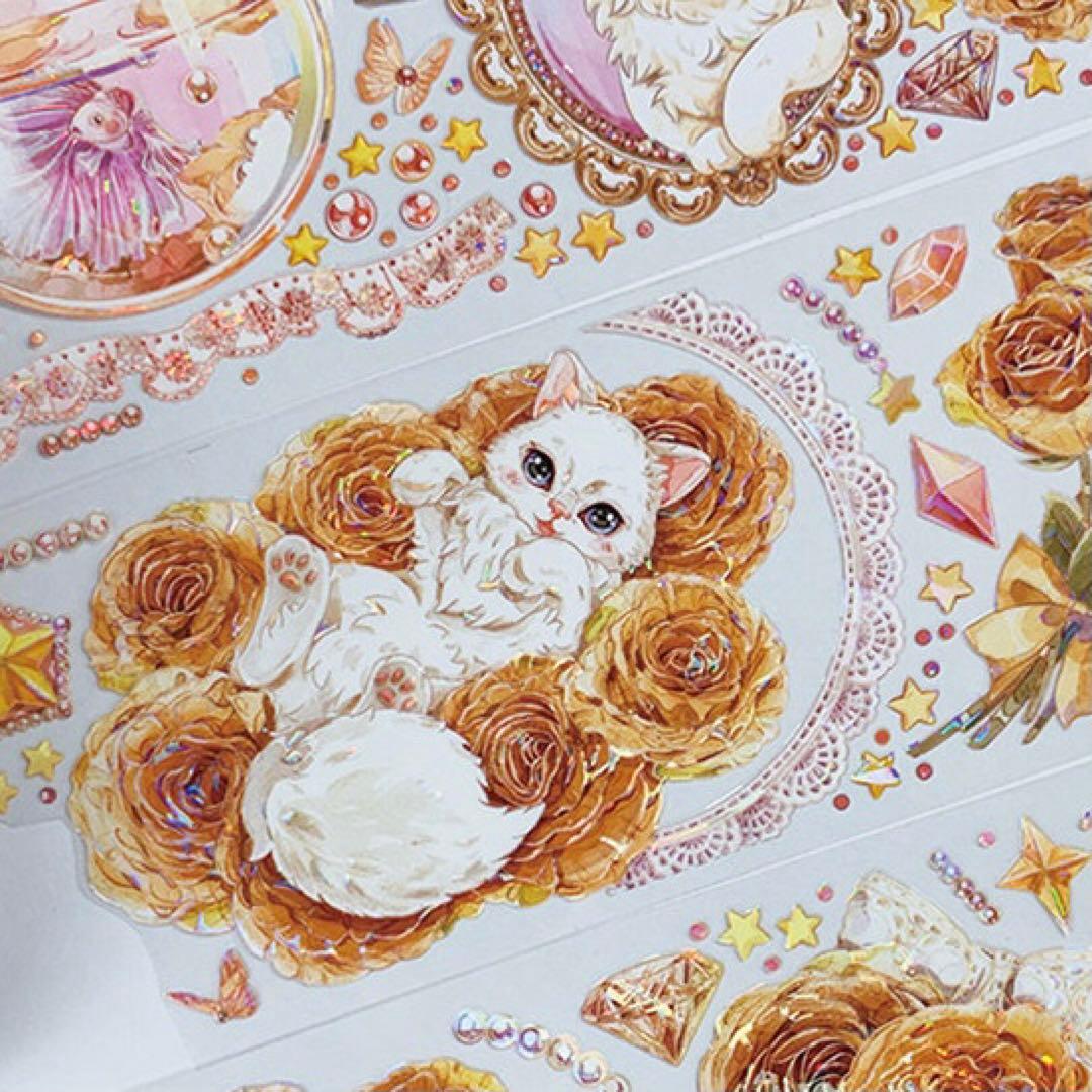 1358 贝壳光 6.5cm×6m 海外マスキングテープ L10830986 - テープ