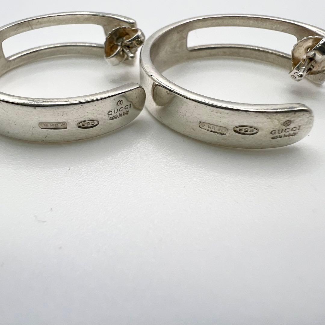 値下げ】グッチ GUCCI フープピアス カットアウト Gロゴ シルバー