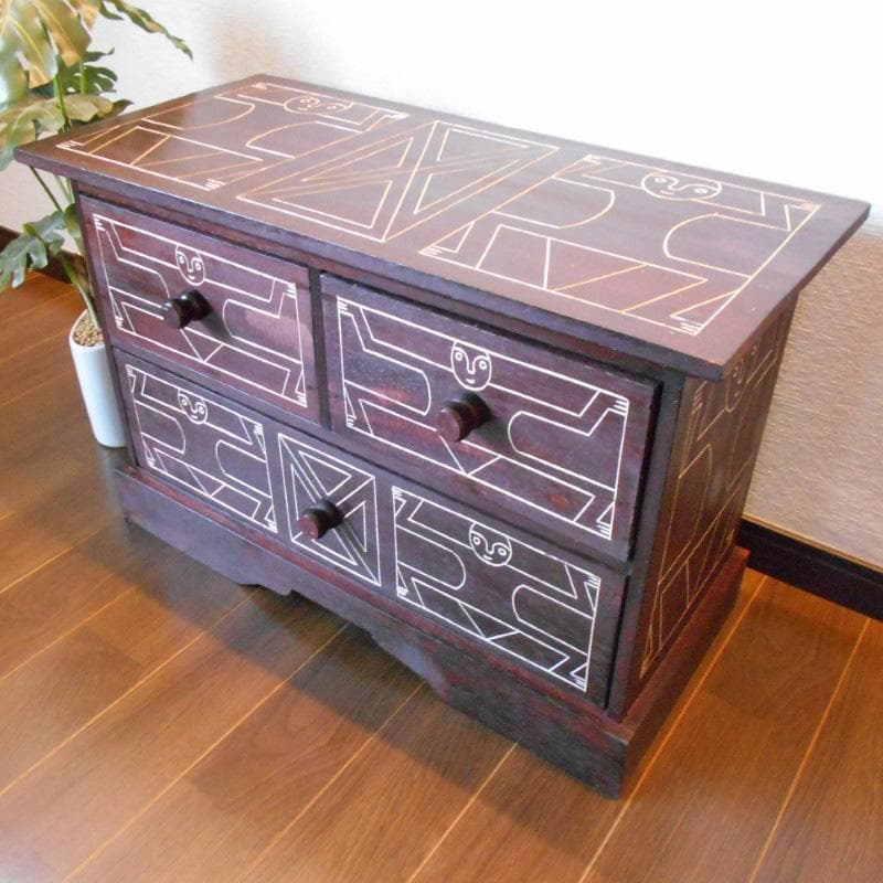 原人 バリ スタイル チェスト アジアン家具 バリ家具 収納家具 完成品家具 10% 値下げ品!! 原人 バリ スタイル チェスト アジアン家具 バリ家具