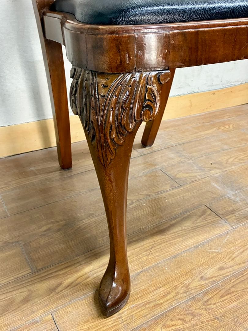 管445☆イギリス製☆Lloyd's Antiques☆クィーンアンチェアー - メルカリ