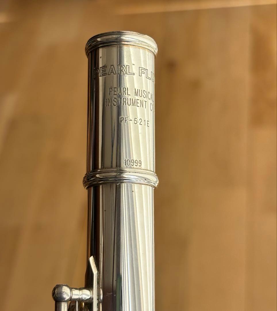 Pearl パールフルート リップ銀製 PF-521E ケース付 Eメカ付 - メルカリ