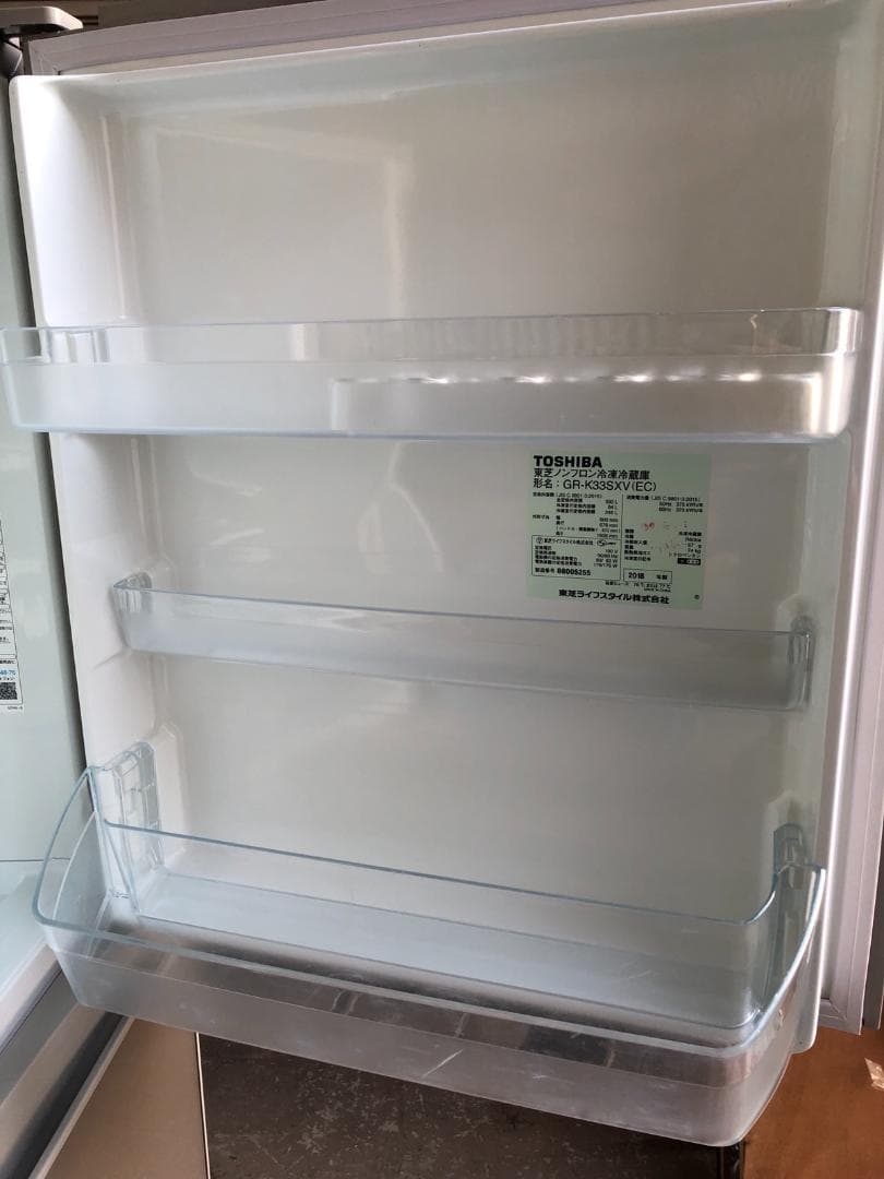 全国送料無料 東芝 冷蔵庫 330L GR-K33SXV 2018年 ファミリー