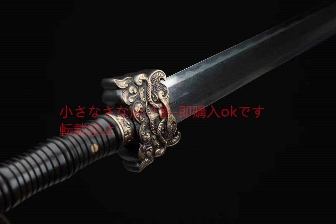 定秦剣（黒檀金）古兵器 武具　刀装具　日本刀　模造刀 居合刀