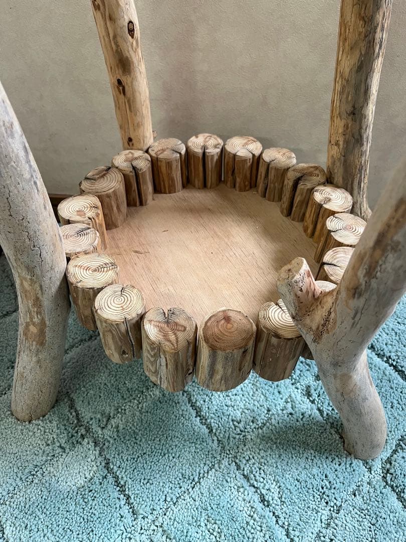 流木アート 花台