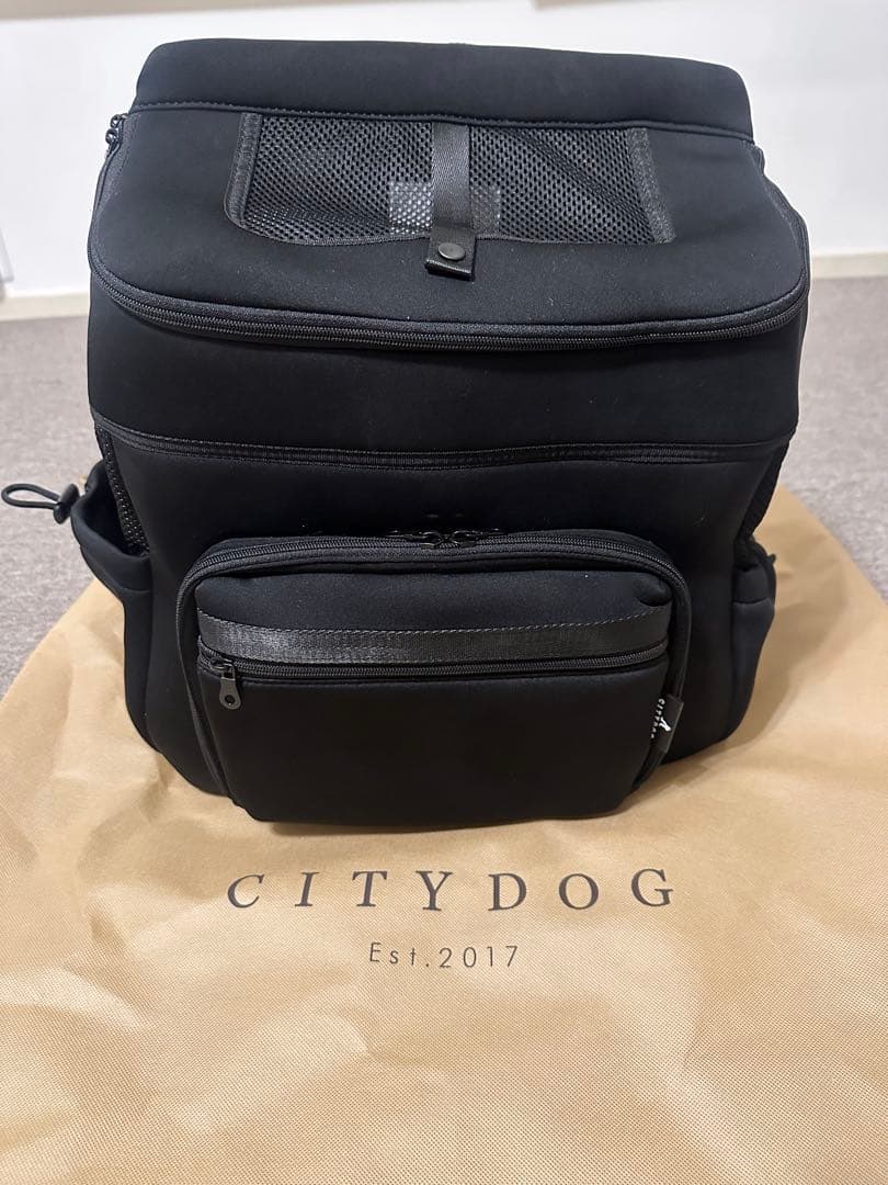 CITYDOG】新品 リュック ネオプレーンバックパックキャリー L ブラック