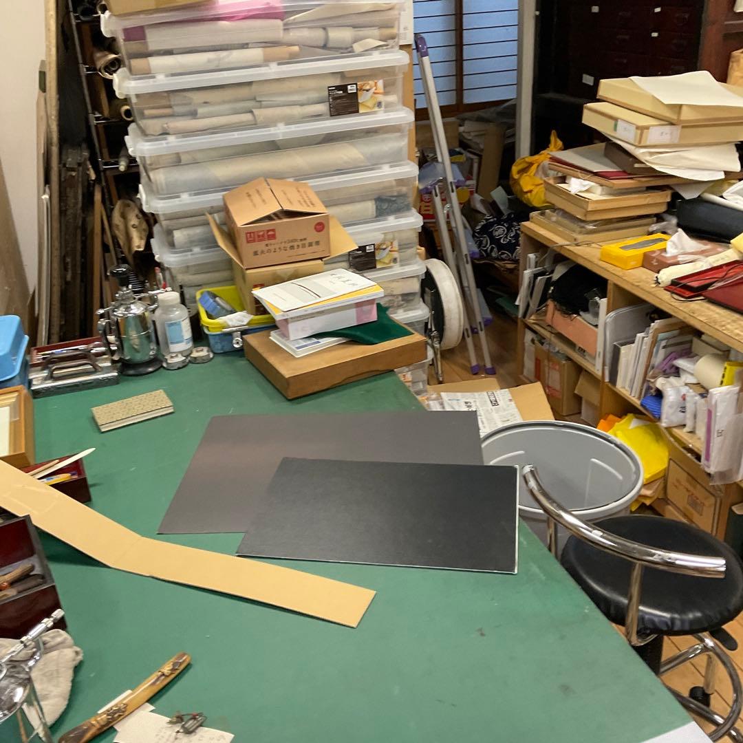 関健造作　「山村清流」　F10号　油絵