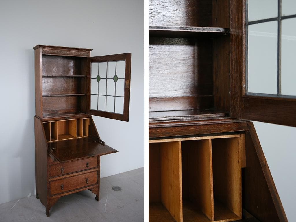 フランスアンティーク ラッシュシートチェア 波型貫 ウェーブ 籐張り