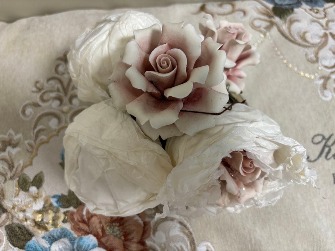 陶花　イタリア製　インテリア　置物