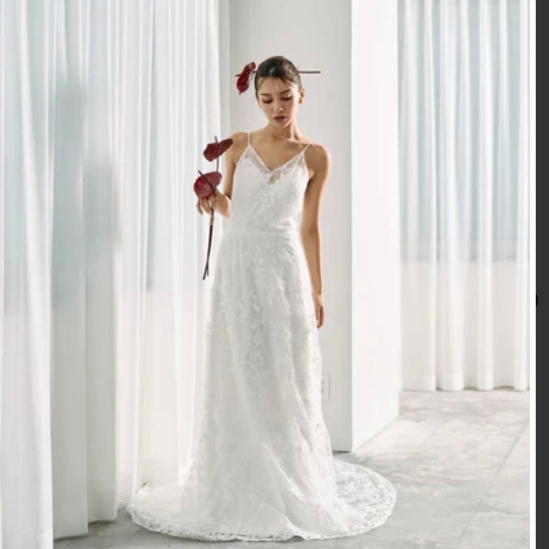 ドレスプロダクション　総レースキャミソールスレンダードレスW326