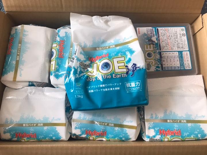 善玉バイオ洗剤 “ハイブリッド浄” 販売 6袋セット ＜詰替用容器＆計量