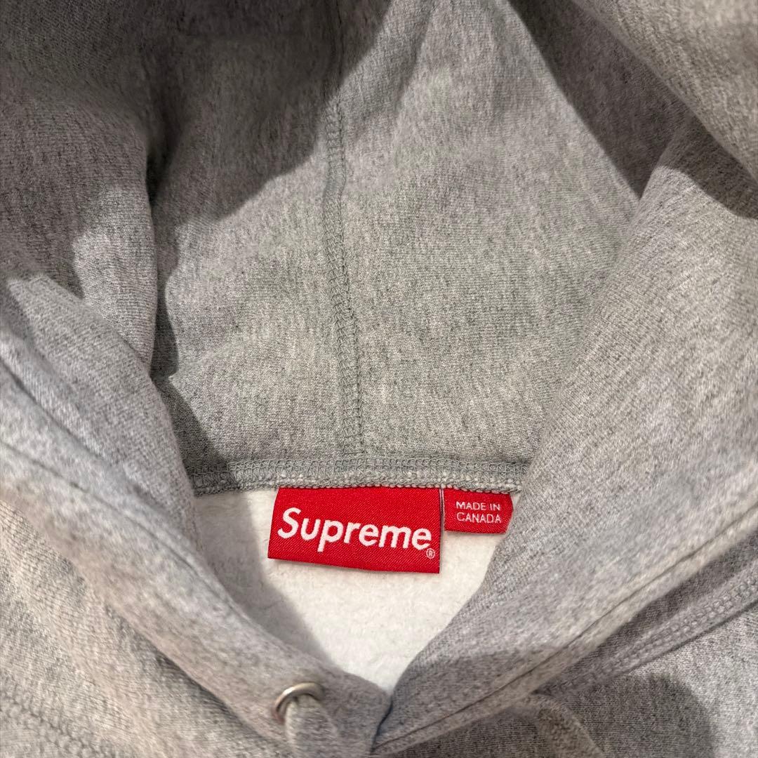 Supreme CrossBoxLogo Hooded グレーMサイズ