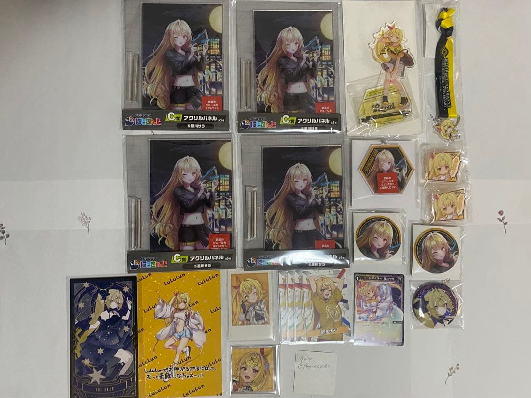にじさんじ 星川サラ J1 アクリルスタンド 缶バッジ タロット LuLuLun