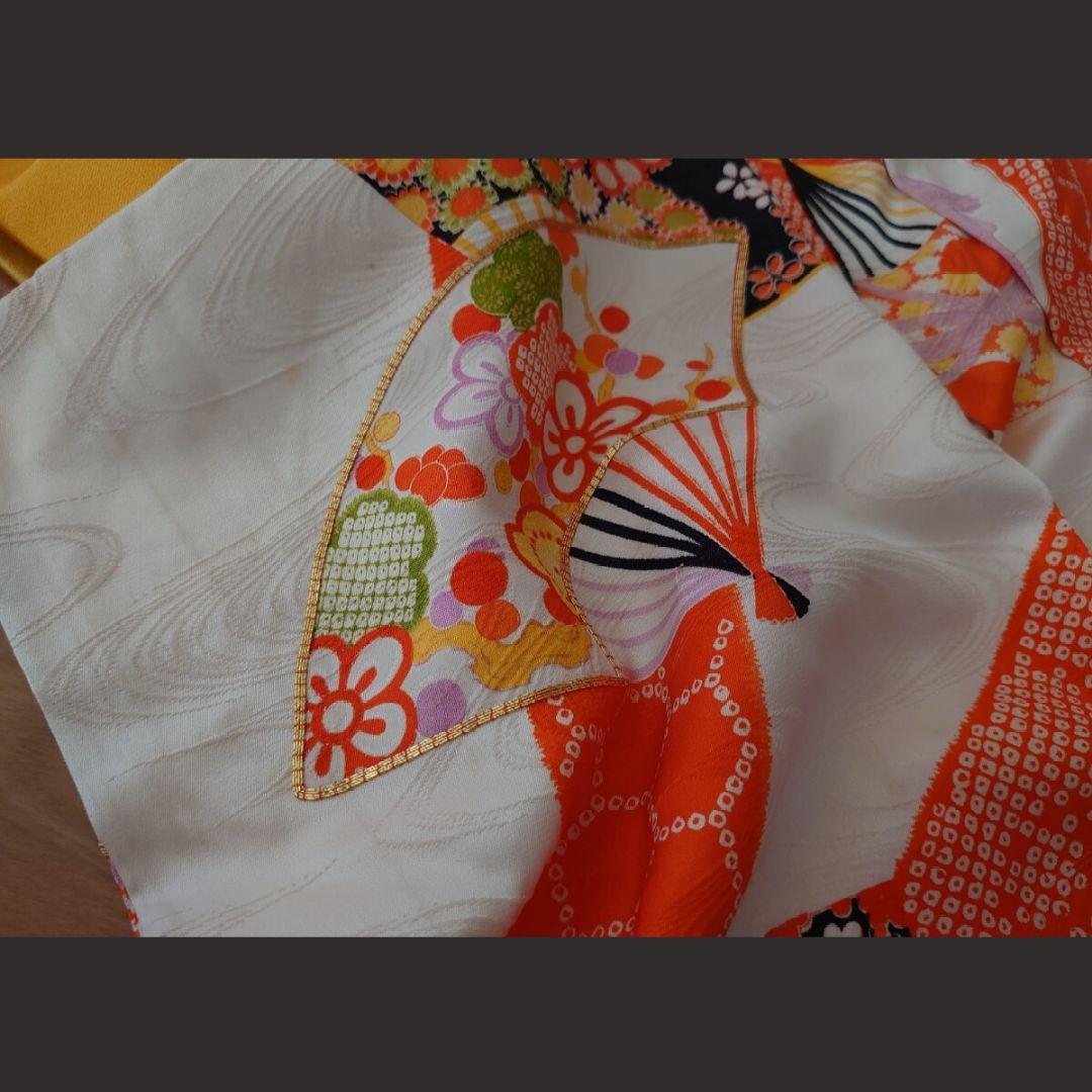 七五三 着物セット 草履 伝統柄 お祝い着7歳5歳　　お宮参り 記念撮影写真 扇