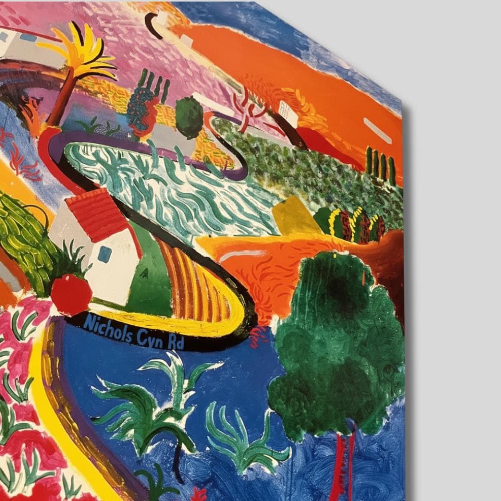 デイヴィッド・ホックニー 回顧展 ポスター メトロポリタン美術館 1988年