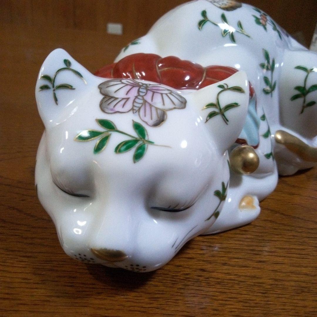 伊万里猫ネコねこ置物