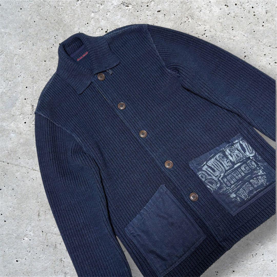 BLUE BLUE 圧縮ニットジャケット キムタク着 ラブジェネ 名作