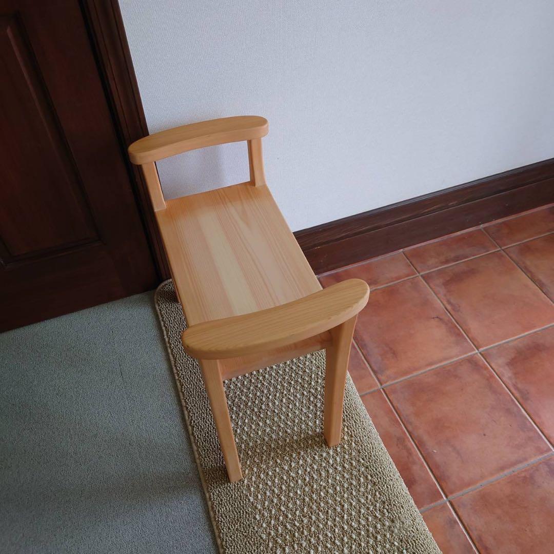 玄関スツール 紀州ヒノキ G.WORKS