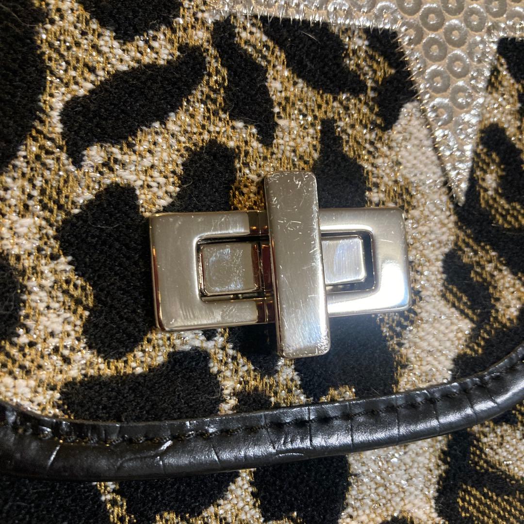 Think Bee ! ロッカーバッグ.パッチワークハンド.トート★レオパード