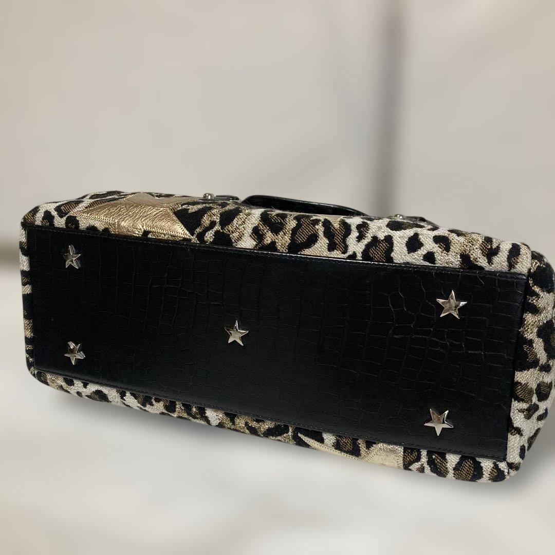 Think Bee ! ロッカーバッグ.パッチワークハンド.トート★レオパード