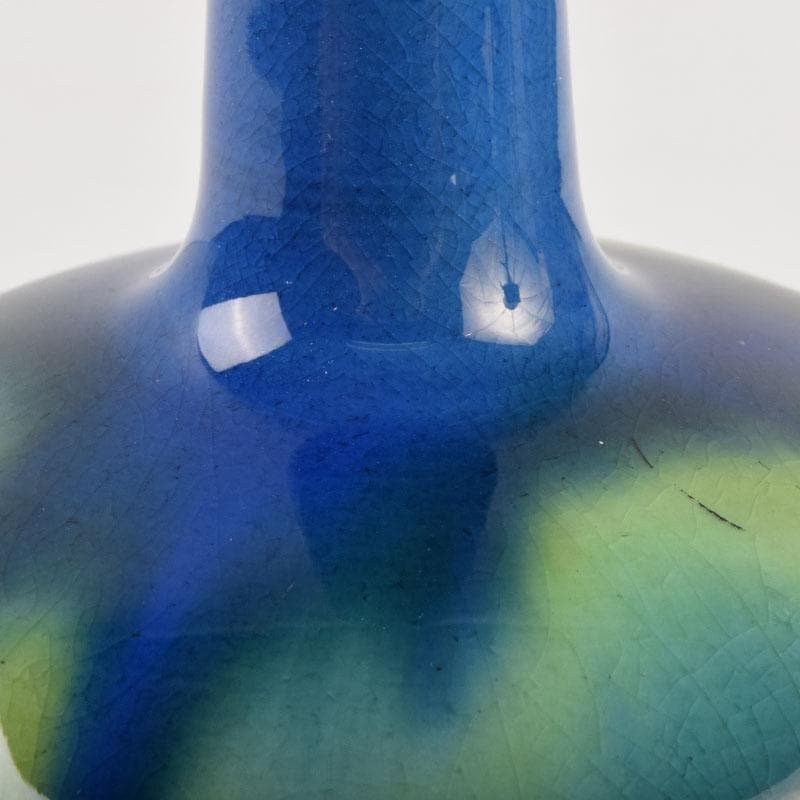 九谷焼 柳雨軒 三代八十吉 徳田正彦作 彩釉 花入 V 9198 - メルカリ