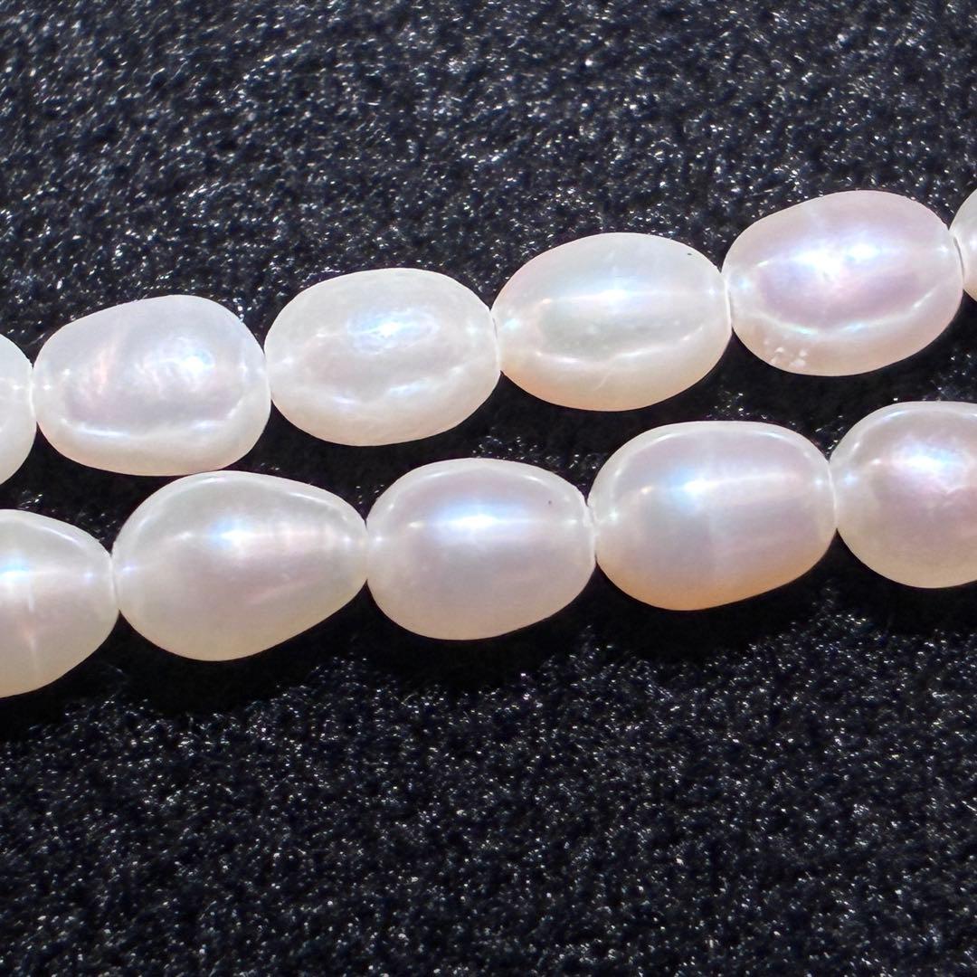 ▲FELLINI　パールネックレス　パールピアス(K18WG)　セット売り