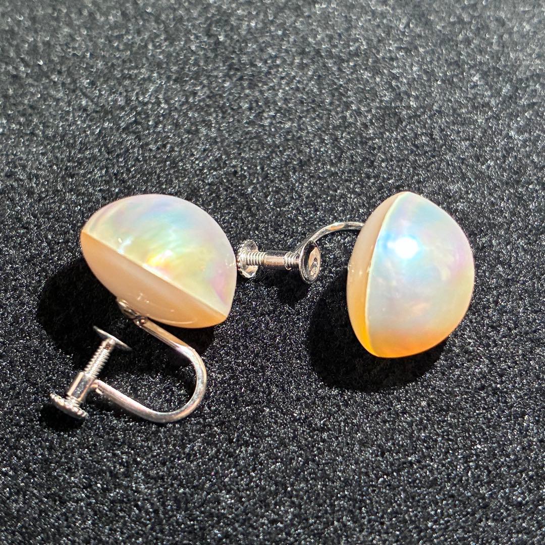 ▲FELLINI　パールネックレス　パールピアス(K18WG)　セット売り