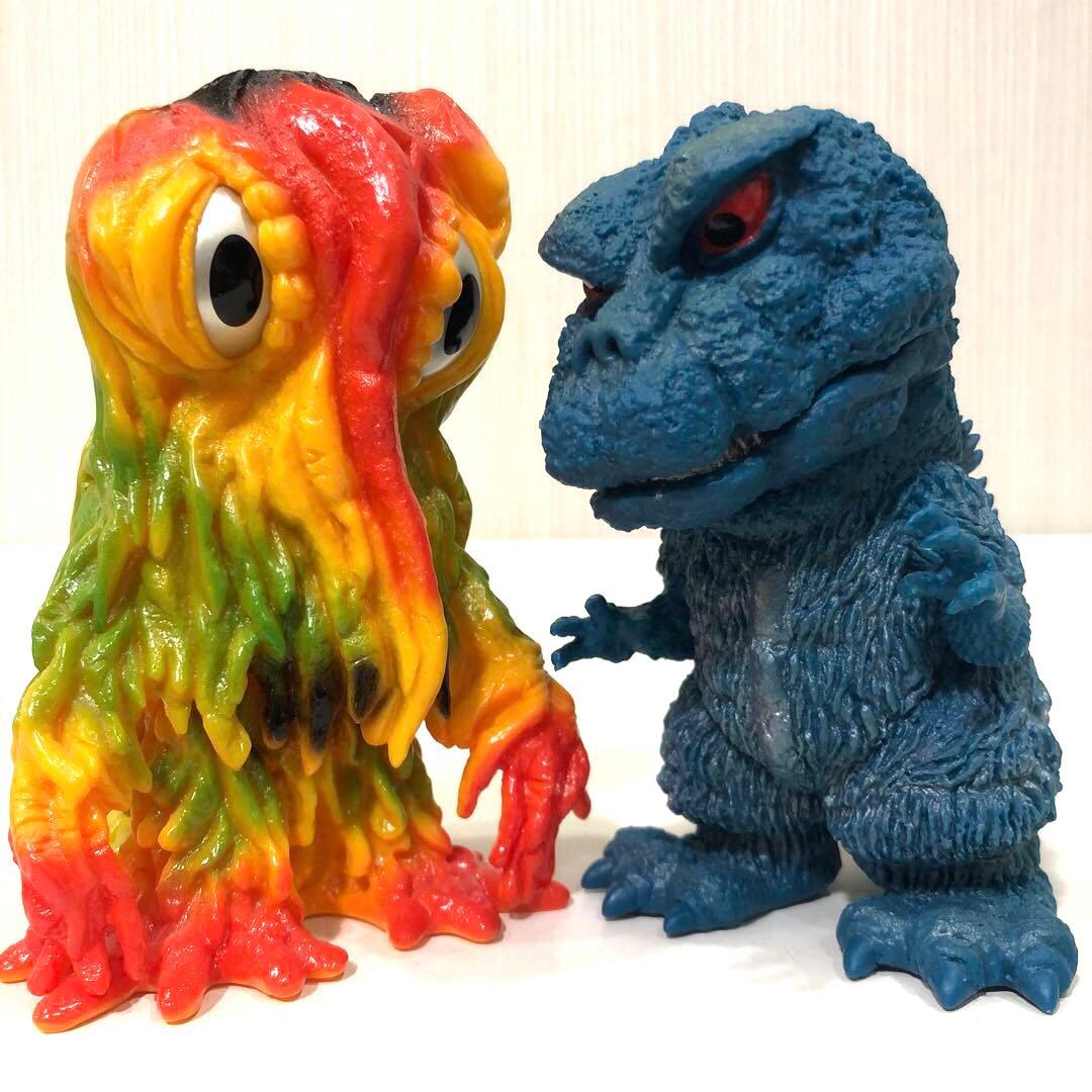 デフォリアル　ゴジラ対ヘドラ　ブルマァクカラーカラーセット デフォリアル ゴジラ対ヘドラ ブルマァクカラーセット ゴジラ対ヘドラ