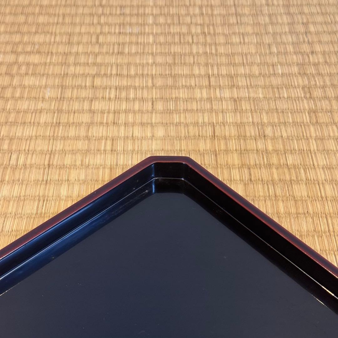 輪島塗 松華堂 溜塗 弁当箱 五段一組 共箱 美品 未使用