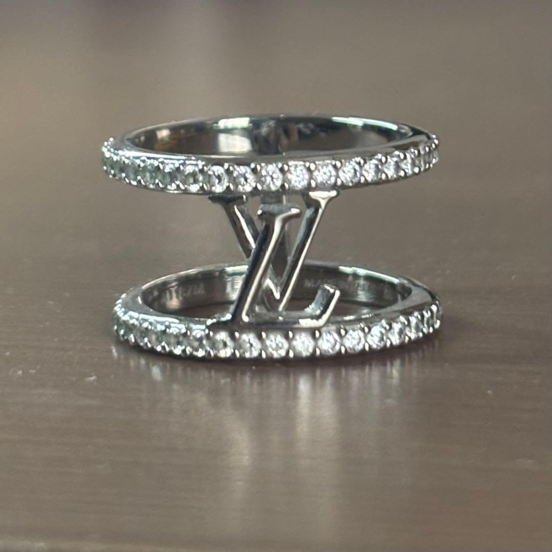 Louis Vuitton リング・LV アイコニック ストラス シルバーリング