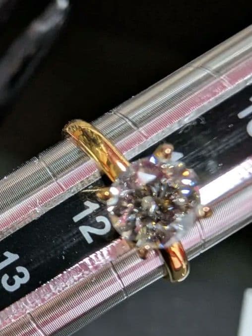 IGI 1ctダイヤモンドリングVS1 D ラボダイヤ 14k 　C