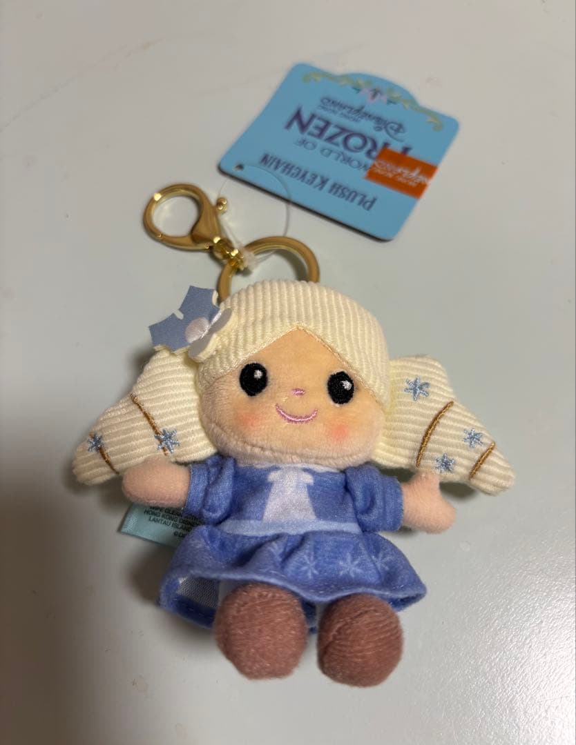 香港ディズニー アナ エルサ ぬいぐるみキーチェーン アナ雪 クリスマス