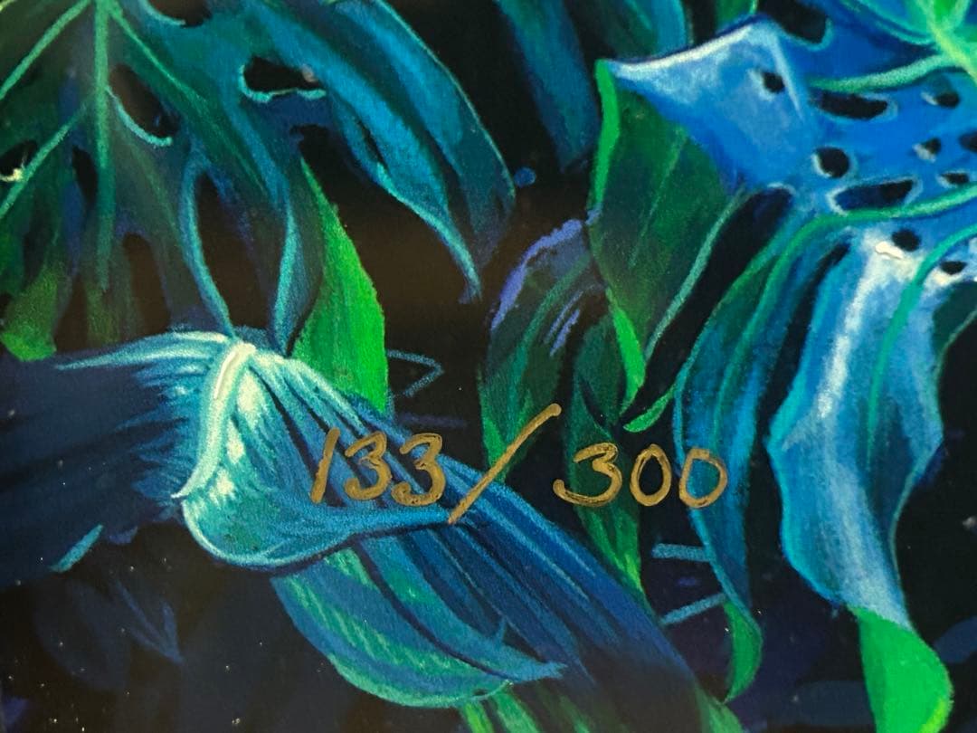 真作 ラッセン（Lassen） 【エスケープ】 手彩色ラッセングラフ 直筆サイン