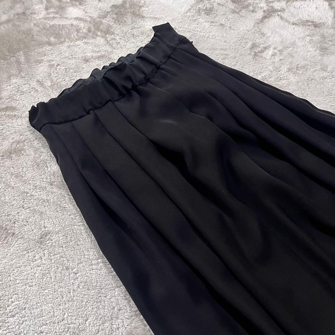 極美品　リミフゥ　ヨウジヤマモト　とろみ素材　ドレープ　タック　サルエルパンツ