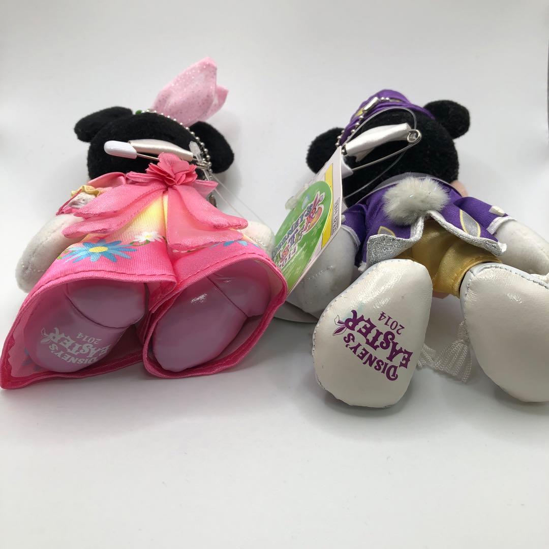 美品・タグ付き】ミッキー ミニー ぬいぐるみバッチ セット 2014年