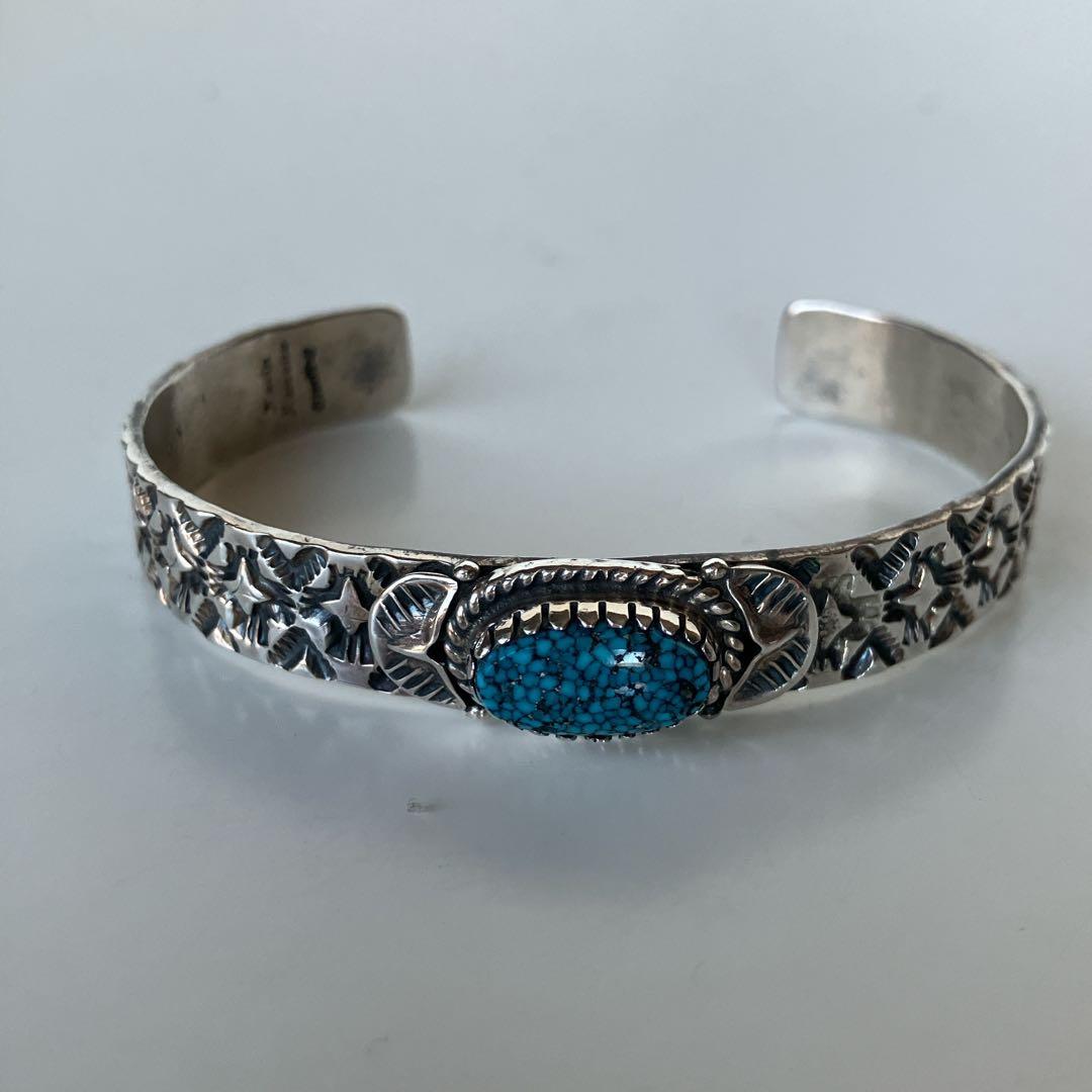 Navajo Kevin Ramone ターコイズ　バングル　キングマン