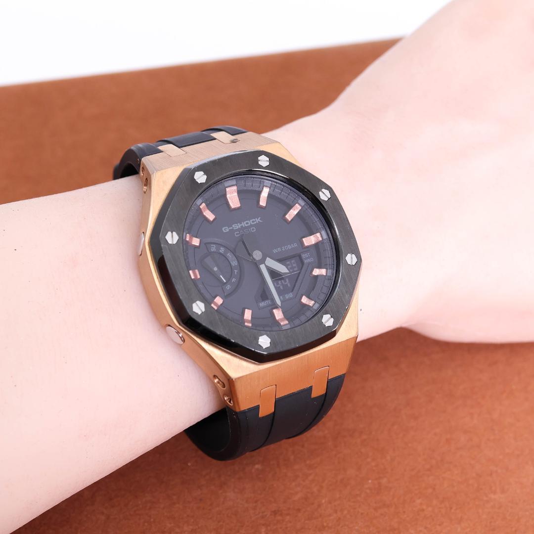 稼働 G-SHOCK 腕時計 GA-2100 アナデジ メンズ 八角形