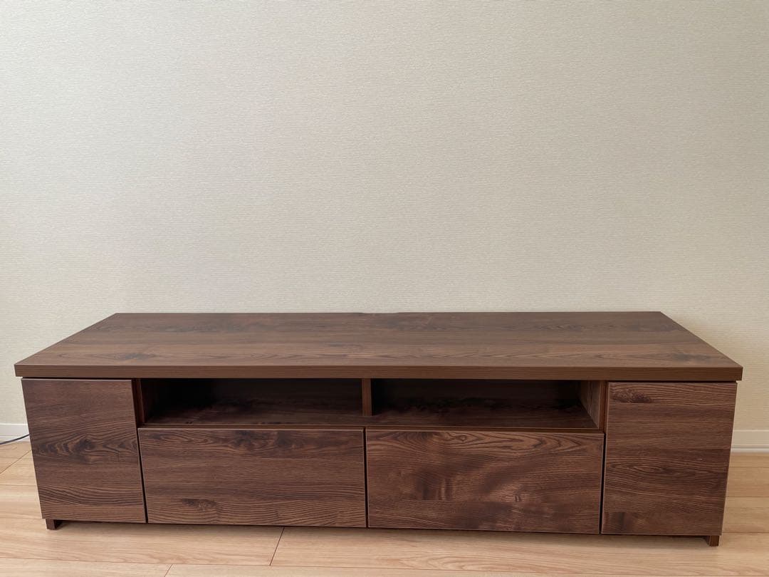 【送料込:12/7まで出品】LOWYA テレビボード ブラウン 160cm LOWYA（ロウヤ） テレビ台 テレビボード ローボード テレビラック
