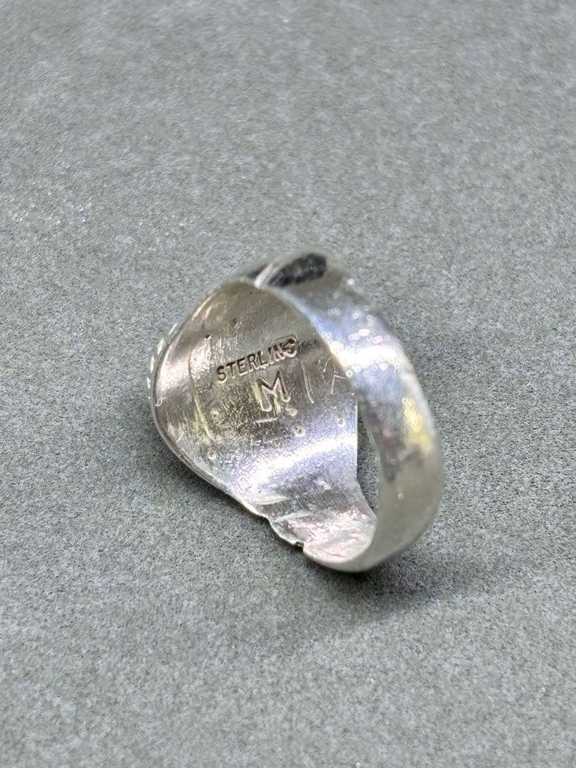 ターコイズ スターリングシルバー リング ビンテージ トルコ石