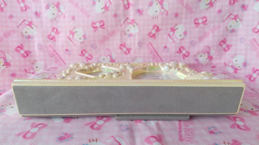 キティ フォトフレーム 1999年 ダイヤ ラメ 写真立て ホワイト