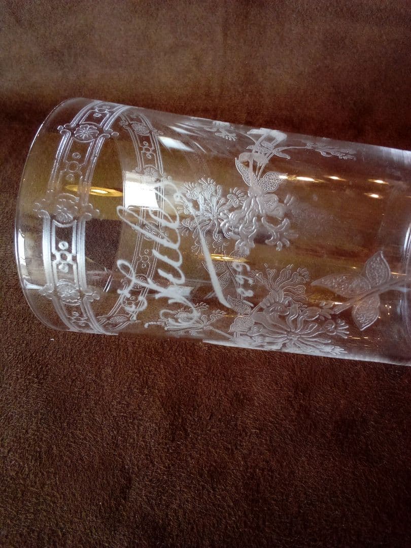 フランス オ—ルド タンブラーグラス 2客 (ペア )