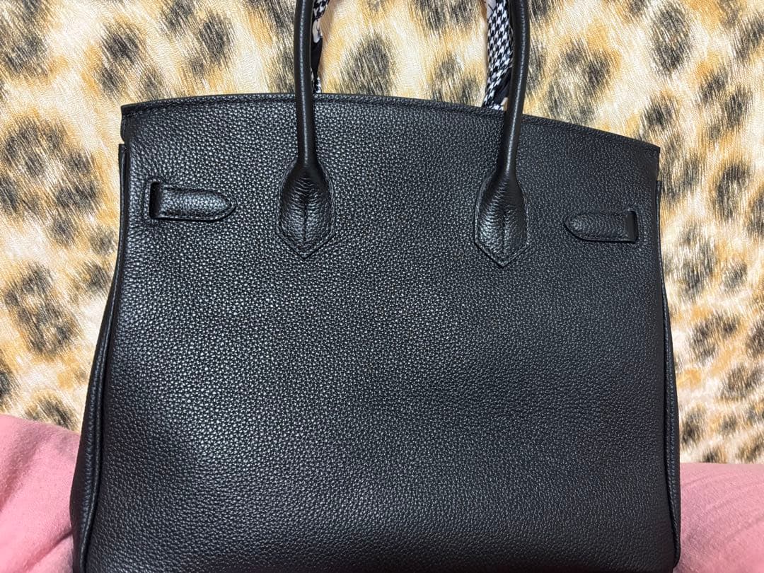 黒レザー トートバッグ