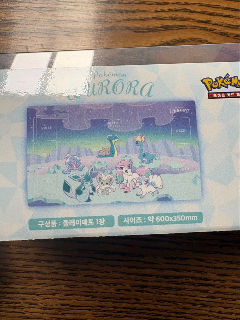 ポケモンカード　韓国限定　プレイマット　スリーブ　「aurora」