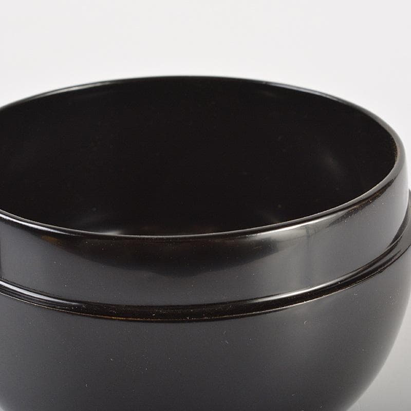 茶道具　塗師　牧田芳祥作　日の出鶴蒔絵　中棗　共箱　V　6594