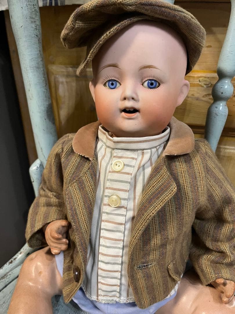 お値下げ日本製アンティークビスクドール里帰りRENIPPONレアなベビードール
