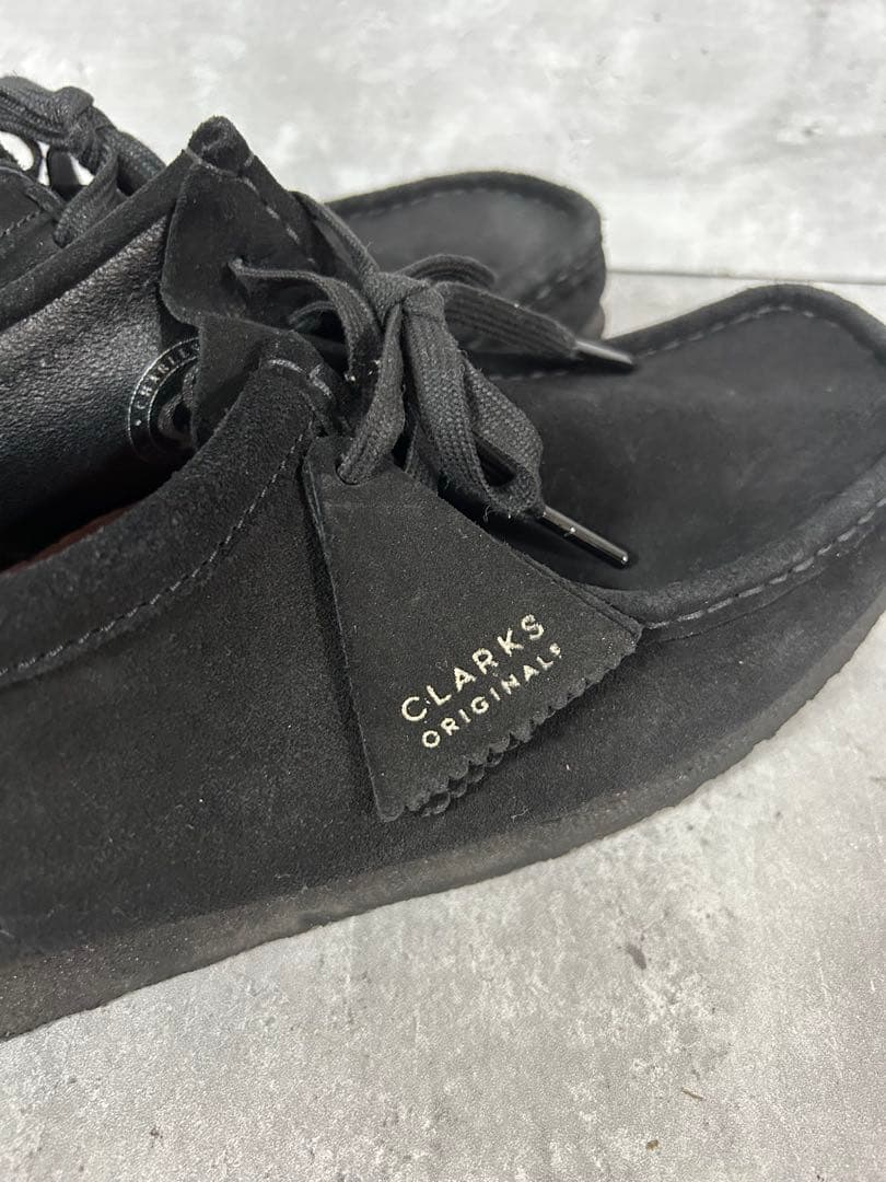 CLARKS クラークスオリジナルズ　ワラビー 黒 スエード　26.5