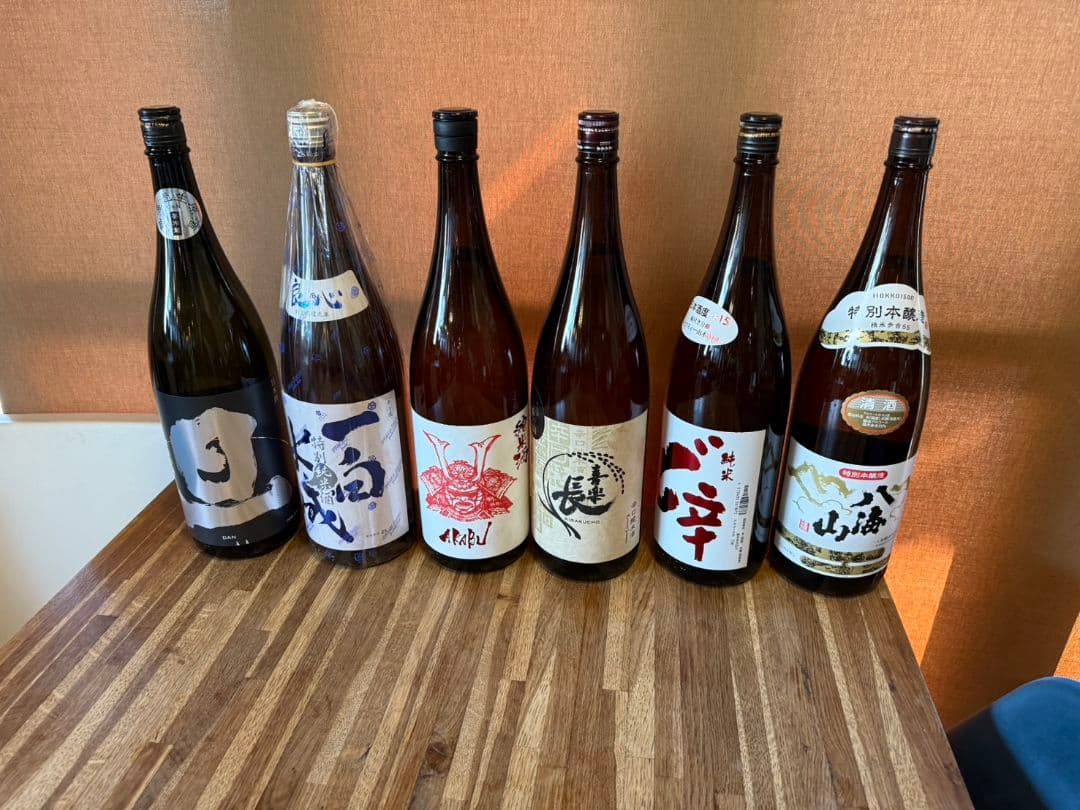 日本酒６本セット　 旦、一白水成、アカブ、気楽長、山本、八海山 日本酒6本セット 旦、一白水成、アカブ、気楽長、山本、八海山
